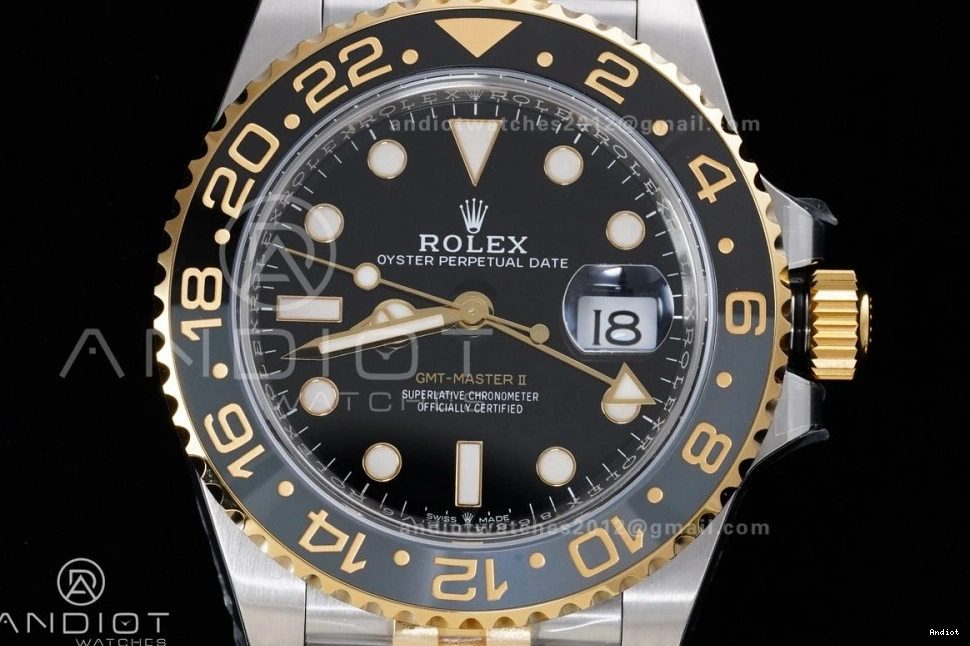 Edition 126713 YG SS Bracelet GRNR Best Dial SH3285 New Black GMT-Master ARF Super on (Gain Clone II CHS 1:1 Weight) 0510